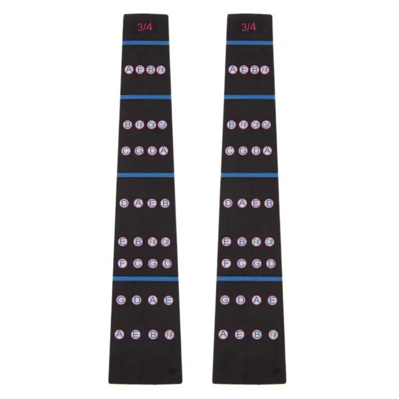 2pcs Violin Practice Fiddle Finger Guide Sticker Violino Fingerboard Fretboard Indicator Position Marker for 1/2 1/4 3/4 4/4