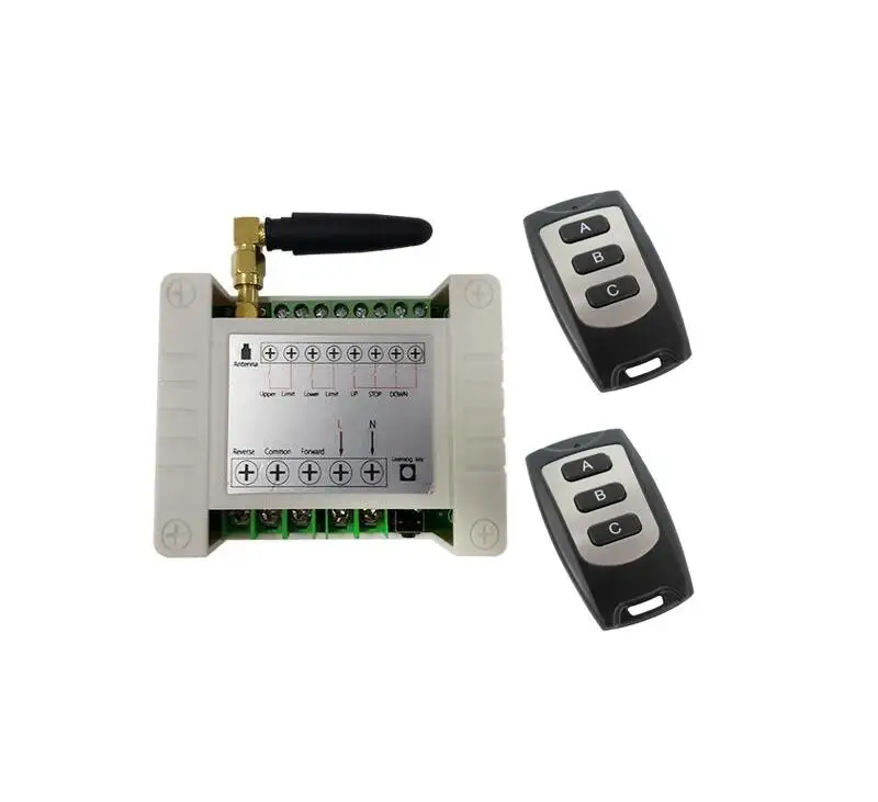 

433 MHZ RF ac 220V electric door/shutter/electric curtain limit Wireless radio remote control switch