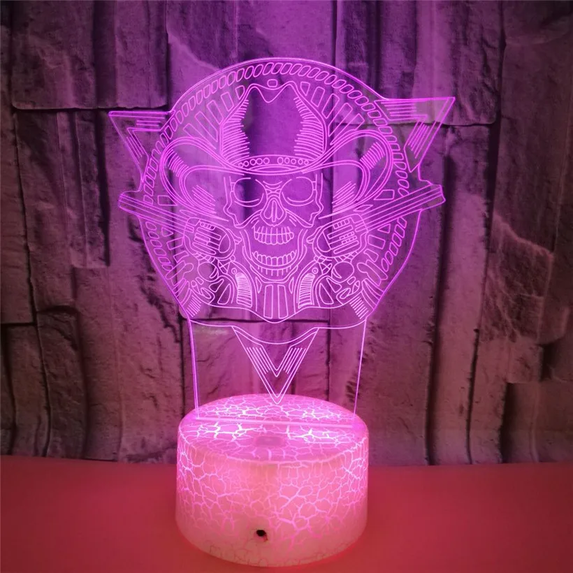 Skull 3D night light (4)