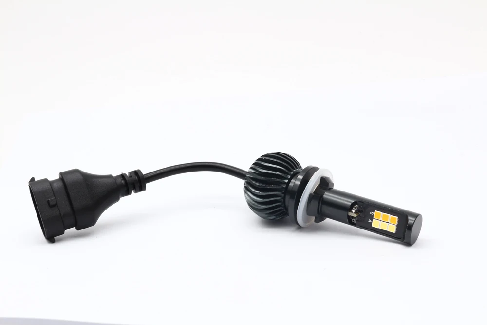 Dual Color Change Headlight H7 H4 LED Fog Light Bulb 6000k White 3000K Yellow H1 H3 H8 H11 9005 9006 880 12V 20W LED Headlights (33)