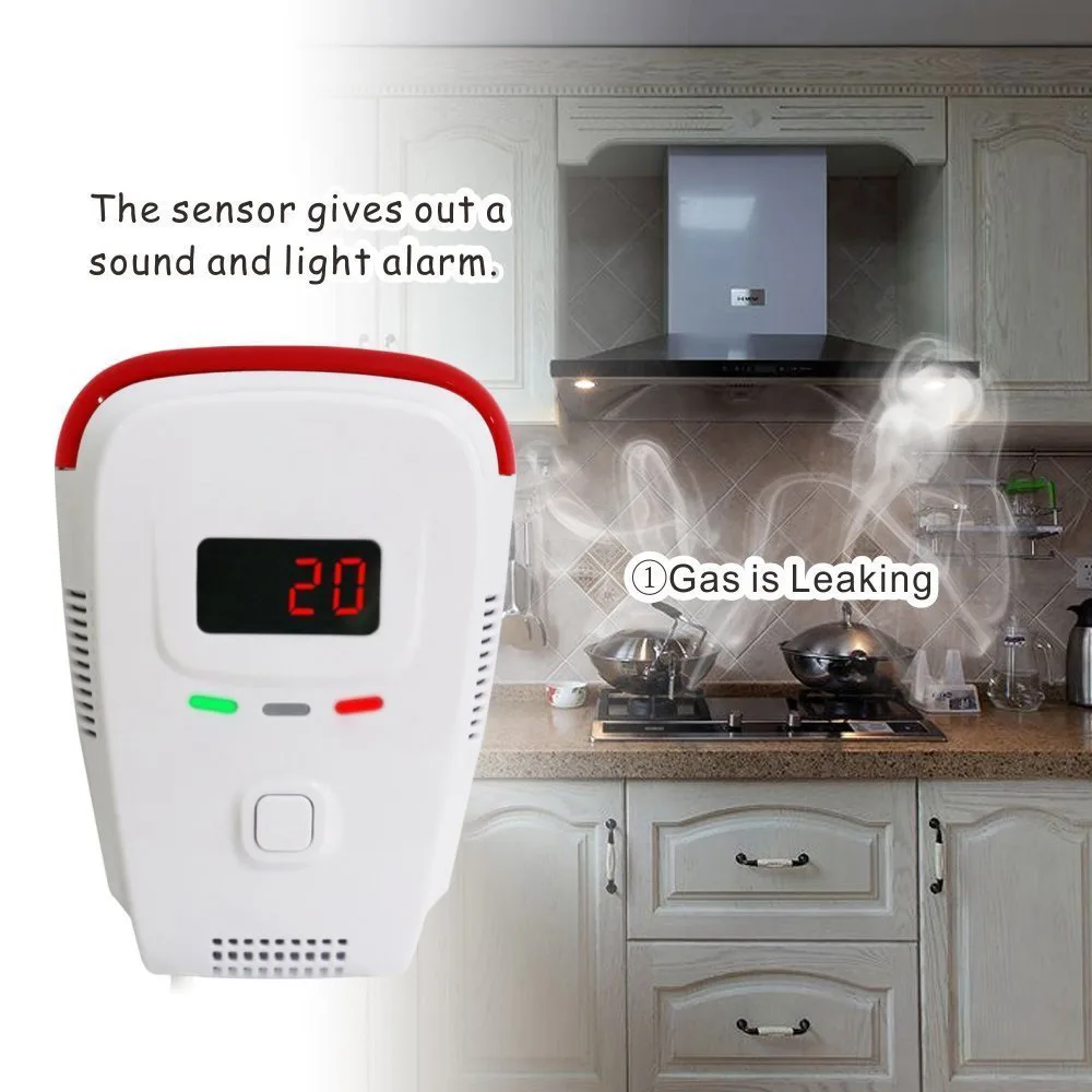 

High Sensitive Stable Independent Alarm Smoke Detector Home Security Natural Gas Detector Sensor Fire Alarm Equipment Natural