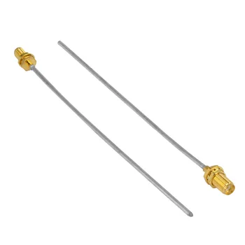 

10 Pieces SMA Jack Female Nut Single-end Connector pigtail RG405 cable 10cm
