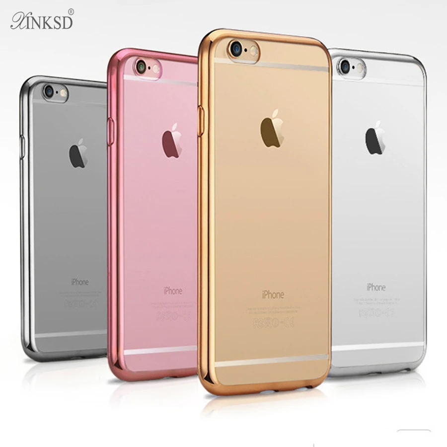 Soft Transparent TPU Cases for iPhone 6 Case 5s 6s 7 Plus Luxury Silicone Cover Coque for iPhone 7 Case 6 Plus Phone Cases(5)