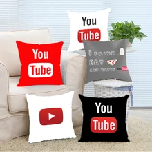 Tema I beber té comer pizza y ver youtubers Almohada cubierta de 16×16 18×18 20×20 24×24 pulgadas Dos Suitbale Tamaño de Funda de Almohada cubierta
