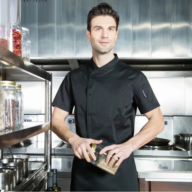 Buy Summer food service clothing chef uniform jacket