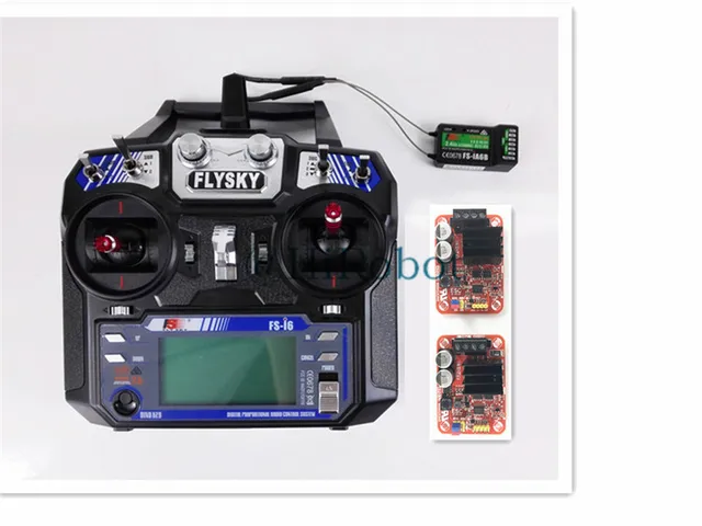 FS-i6 2.4G 6CH RC transmitter With Receiver.Big Power Driving Board For Tank/Panzer Model .Robot.DC Motor Driver,Speed control