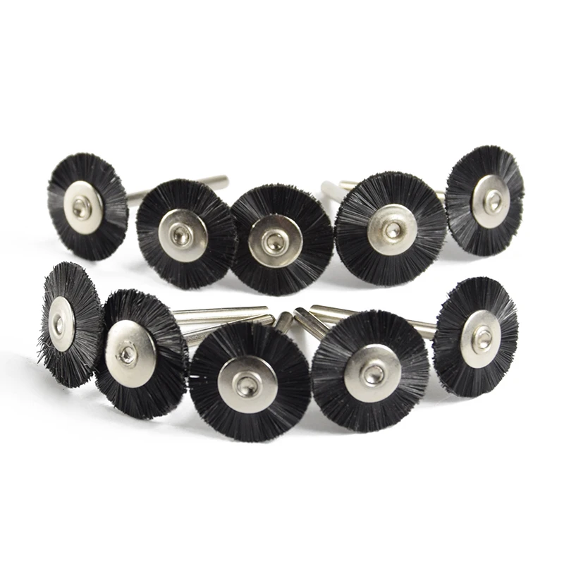 XCAN 10 шт. 22 мм нержавеющая сталь/латунь/нейлон плоский круг щетка ...