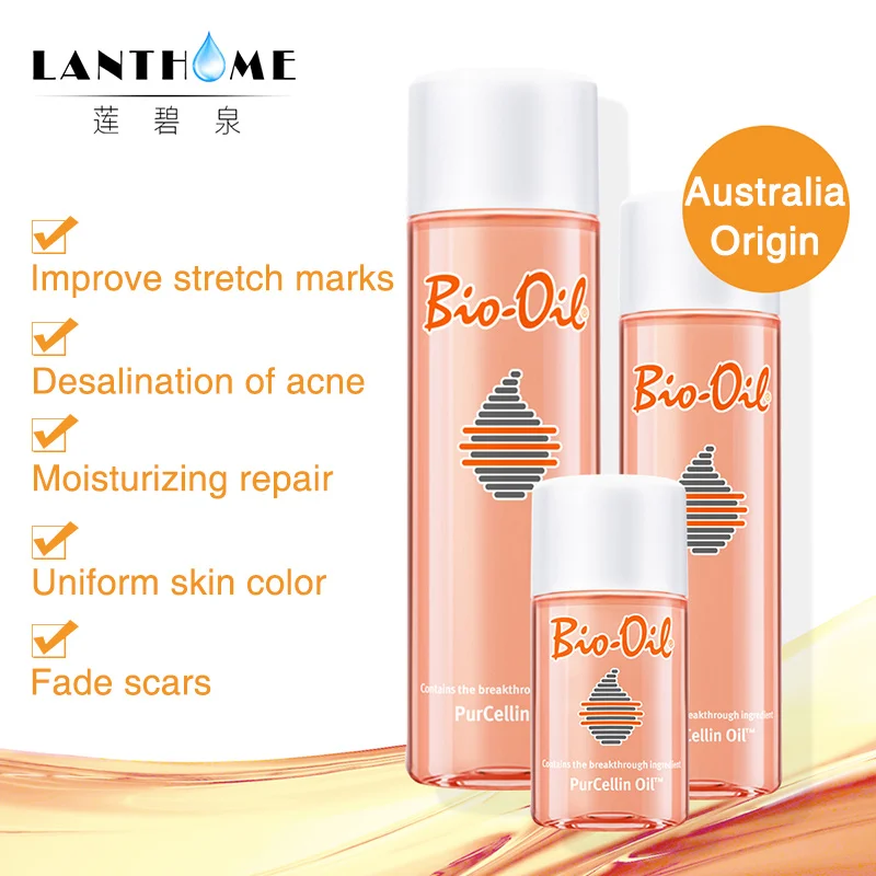 

100% Australia 200ml Bio Oil Specialist Skincare for Scars Stretch Marks Uneven Skin Tone Remover Cream Fade Scars Purcellin Oil