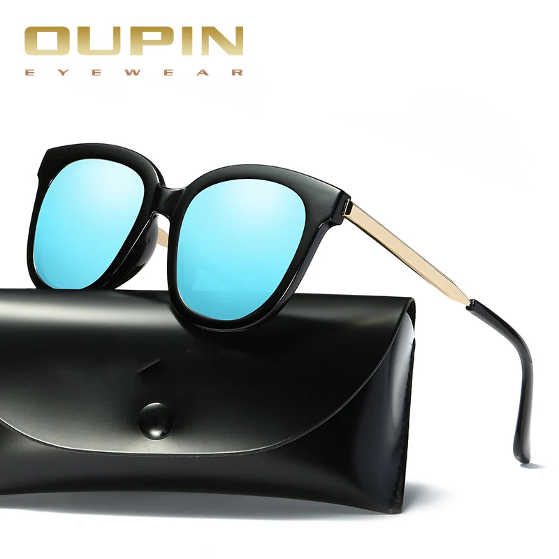 Oupin 2018 Star Стиль негабаритных круглые солнцезащитные очки Для женщин мужчин