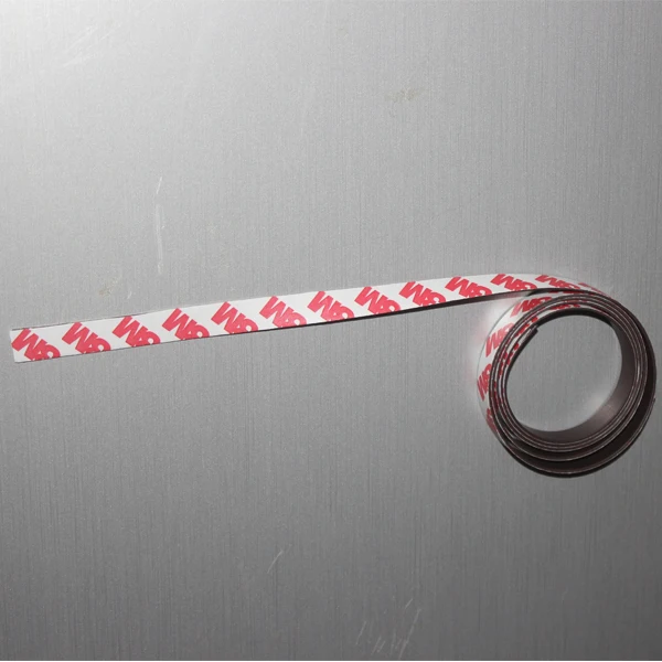 1 Meter lot magnetic rubber 10x1 mm self Adhesive Tape width 10 mm thickness 1 mmFlexible Magnetic Strip Rubber Magnet  (5)
