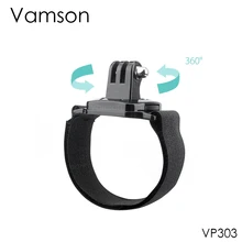 Vamson, аксессуары для GoPro, вращение на 360 градусов, мини-ремешок на запястье для Gopro Hero 5 4 3, для SJCAM xiaomi yi VP303