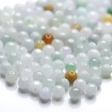 Уровень ААА 6/8/10/12 мм натуральный белый бусины из нефрита бисер вроссыпь строка ручной DIY аксессуары нефрит камень ювелирные изделия