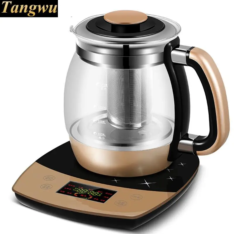 Fully automatic and thickened glass multi-function electric heating kettle flower pot boiling tea ware Fully automatic and thickened glass multi-function electric heating kettle flower pot boiling tea ware