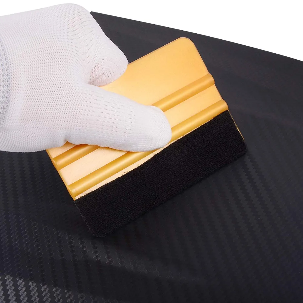 FOSHIO 6pcs No Scratch Vinyl Squeegee Set Carbon Film Car Wrap Scraper Window Tint Wrapping Tool Kit Automobiles Car Accessories
