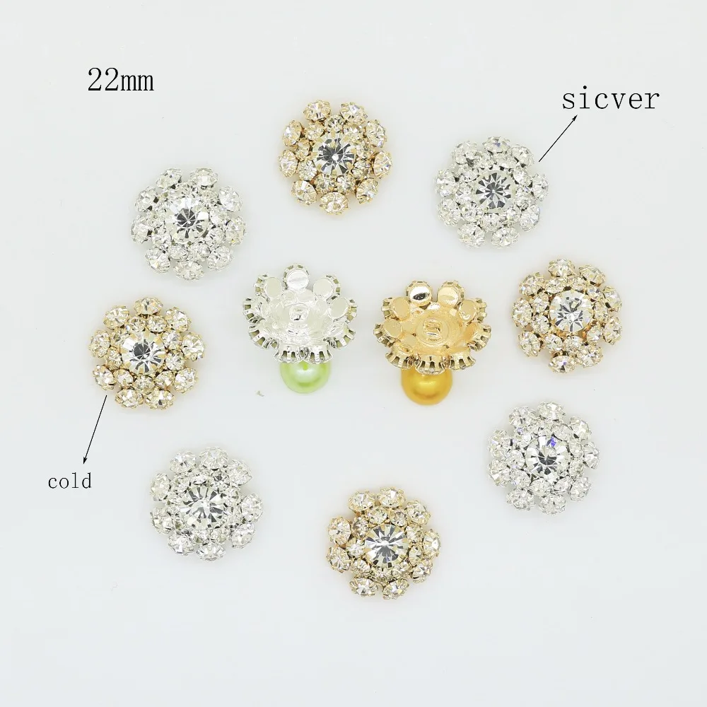 YWXINXI New Hot 5Pcs 22mm Flower Pattern Diy jewelry Accessories