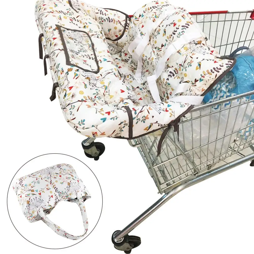 Многофункциональный детские, для малышей, складная, корзина для покупок, детские коляски с покрывалом для покупок тележка Защитная крышка кресла безопасности для детей - Цвет: Gray