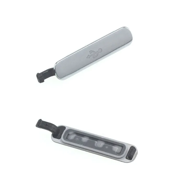 5 шт./лот серебро зарядка через USB Порты и разъёмы Разъем откидной крышкой для Samsung Galaxy S5 Dust Разъем Блок Обложка Запчасти для авто