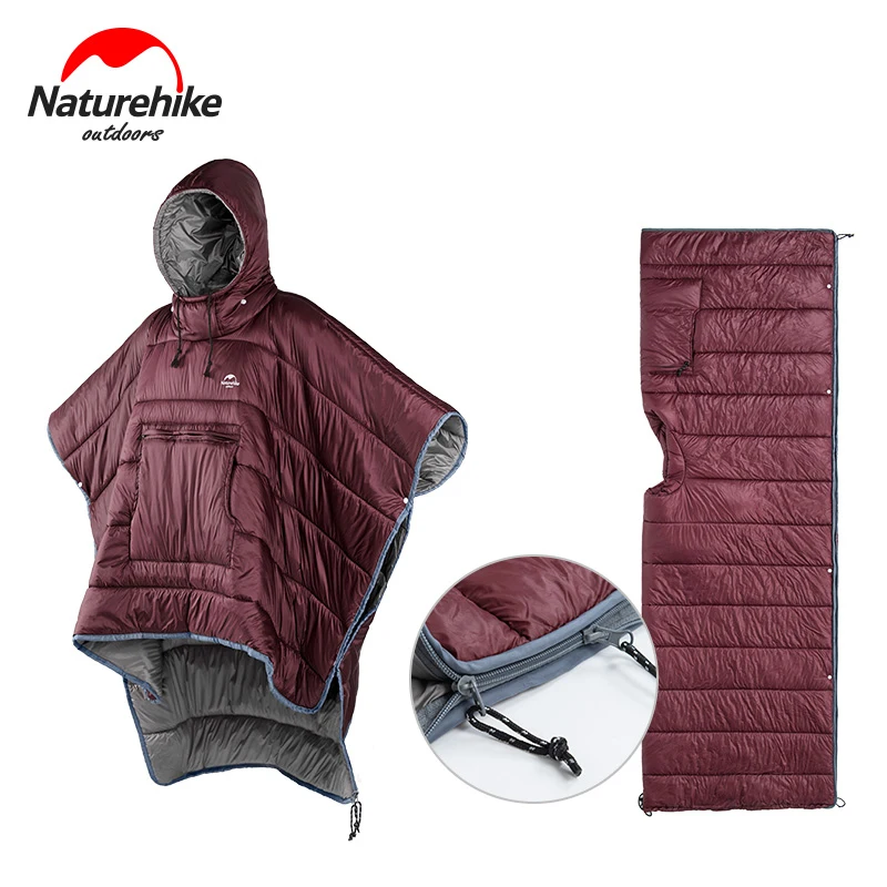 Bolsa de Dormir à Prova de Água Bolsa de Dormir Bolsas de Dormir Naturehike Estilo Capa Preguiçoso Portátil Acampamento Mochila Packable Poncho