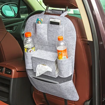 

Multi-function on-board vehicle back hang carrying bag Auto supplies store content bag inside the car