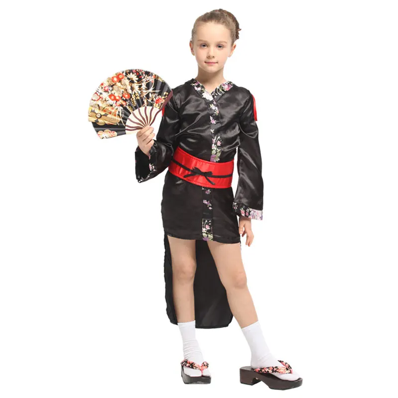 Традиционные японские кимоно халат, банный халат, Детская домашняя одежда для детей, для девочек костюм для костюмированной игры, для Хэллоуина карнавал Марди Гра вечернее изящное платье