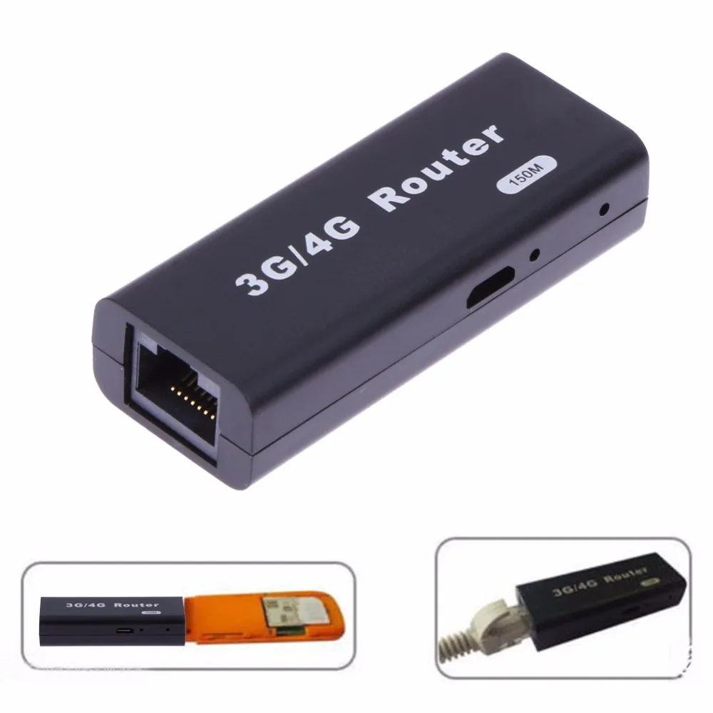 Мини 3G/4g приемник маршрутизатора 150 Мбит/с RJ45 беспроводной адаптер Wi Fi Wlan точка