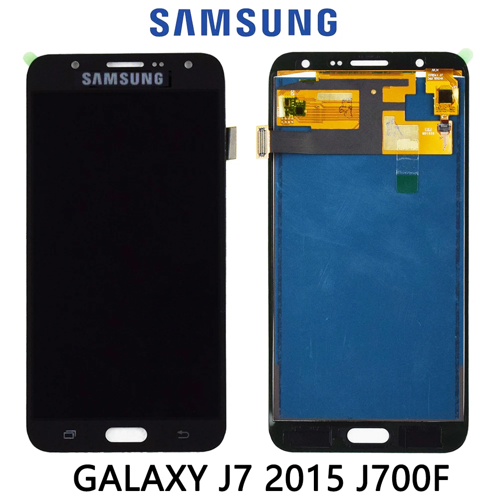 Протестированный дисплей с контролем яркости для Samsung Galaxy J7 2015 J700 J700F J700H сменный