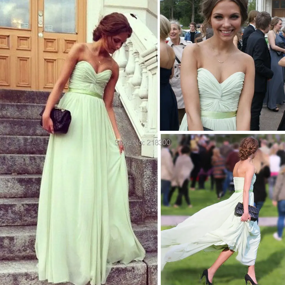 Wedding Sage Green Dress online buy wholesale sage green prom dresses from china chiffon long sweetheart formal light bridesmaid under 100china