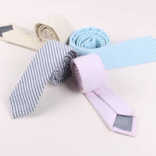 Fashion Pure Fresh Nature Contracted Neck Tie Striped Show Host Bridegroom Wedding Suit Shirt Accessories Skinny Cravat