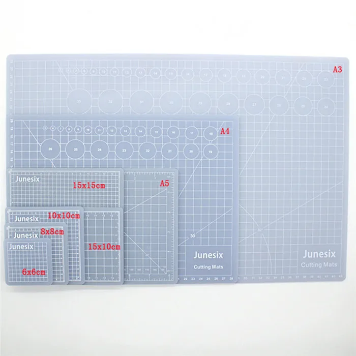 Multi-Size Translucent PVC Cutting Mat Patchwork Cut Pad Rubber Carving Art Manual Tool Double-sided Self-healing Cutter Board