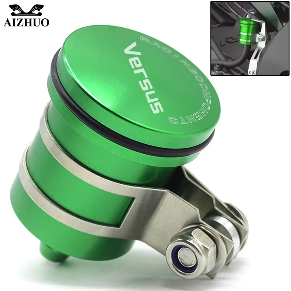 Motorcycle Oil Fluid Cup Fluid Reservoir Cup FOR KAWASAKI VERSYS 650cc 2015-2016 VERSYS 1000 2012-2014 With VERSYS LOGO