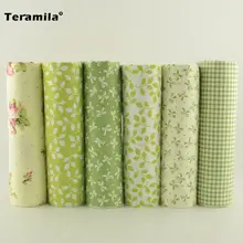 Teramila אריג כותנה בד טלאים לתפירה Quilting צרור בגדי Telas בעבודת יד רקמות רעיונות 6 pcs 40 cm x 50 cm(China)