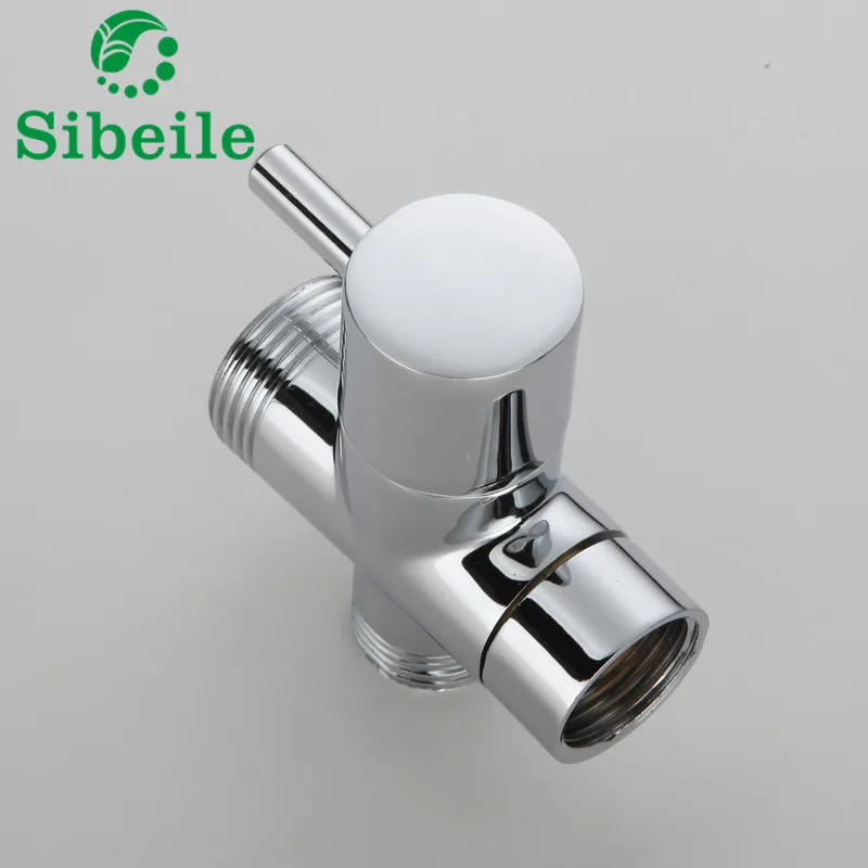 SBLE Bathroom Toilet Bidet 3/4'' 1/2'' T-adapter Shower Diverter Valve Shower Faucet Tee Connector Shattaf Valve Brass Made
