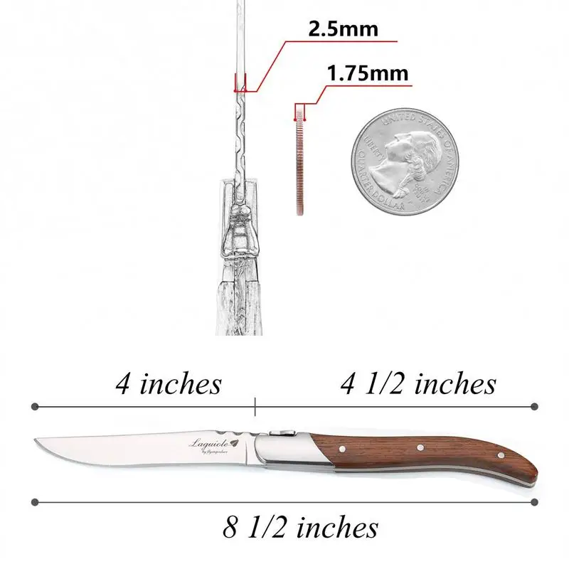 laguiole steak knives rosewood