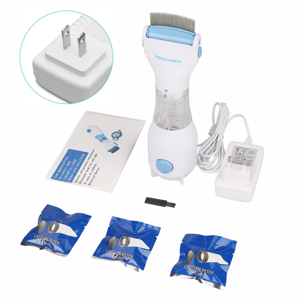 Electric Flea Comb Puppies Fleas Treatment Safe Pets Kill for Dogs Cats