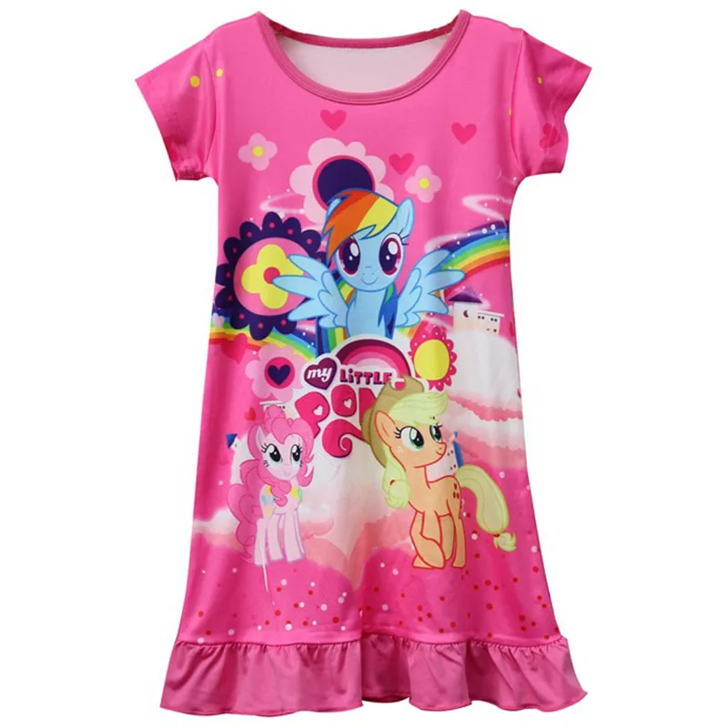 Summer Unicorn Girls Pajamas Dress -Unicorn Fashion