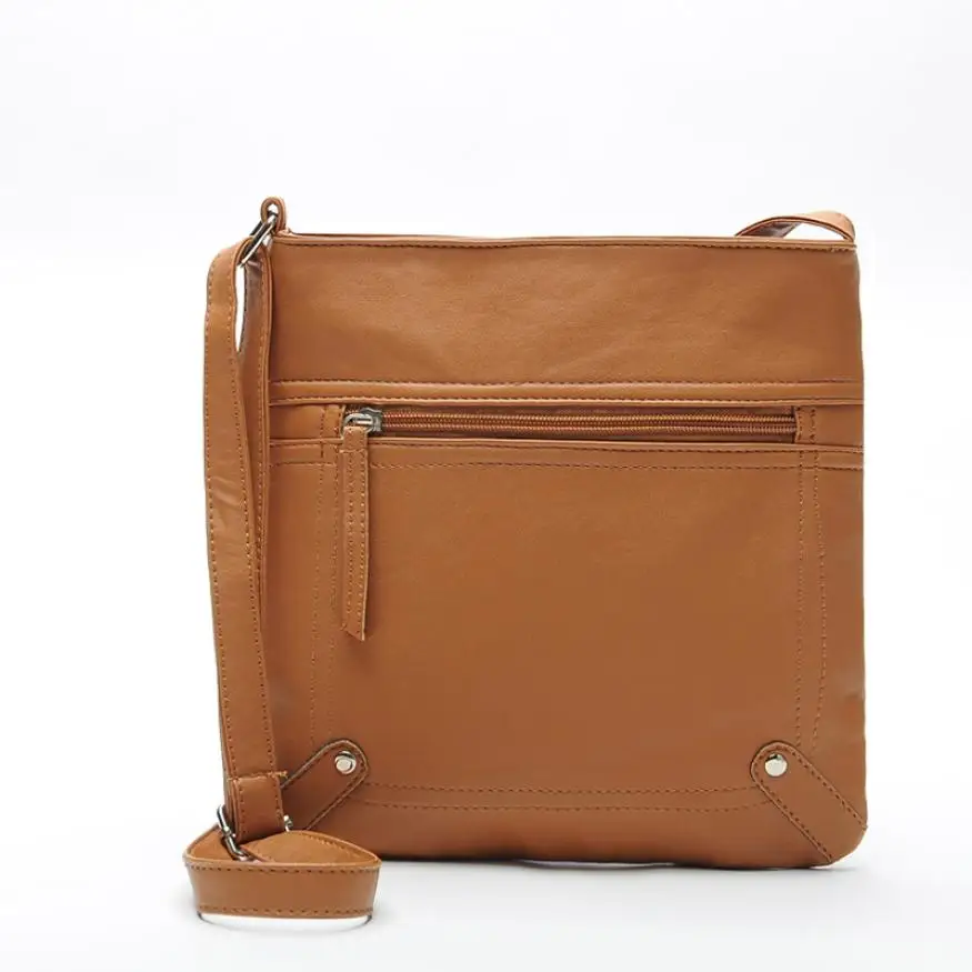 SIF Fashion Womens Leather Satchel Cross Body Shoulder Messenger Bag