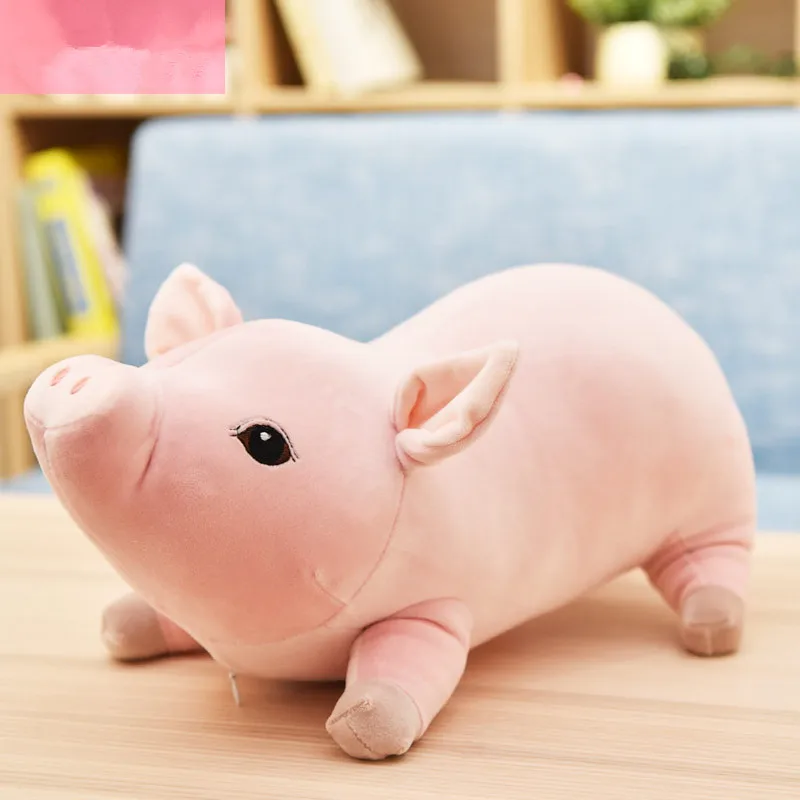 Dorimytrader Lovely Soft Cartoon Piggy Plush Doll Big Stuffed Animal Pig Toy Sleeping Pillow for Baby LOVER Gift 28inch 70cm DY50211 (14)