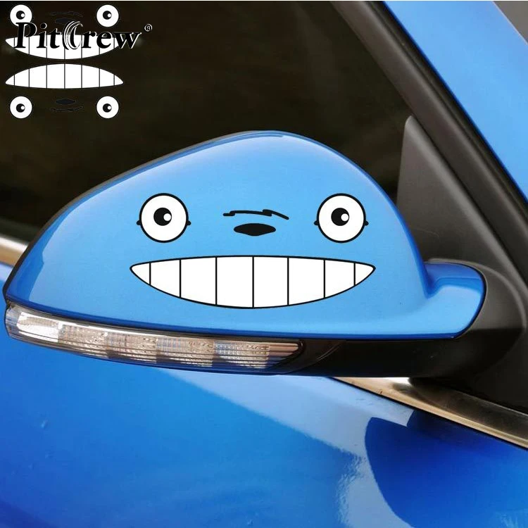 

1PC 14*6.5CM My Neighbor Totoro Eyes Car Stickers for Truck Decor Hand Door Body and Motorcycle Accessories Animals Vinyl Decals