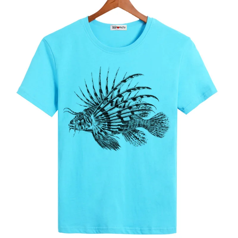 

BGtomato New arrival Hand Painted fish 3D shirts Beautiful design creative fashion new shirts for men