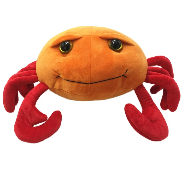 caranguejo dos desenhos animados olhos grandes brinquedos de pelúcia