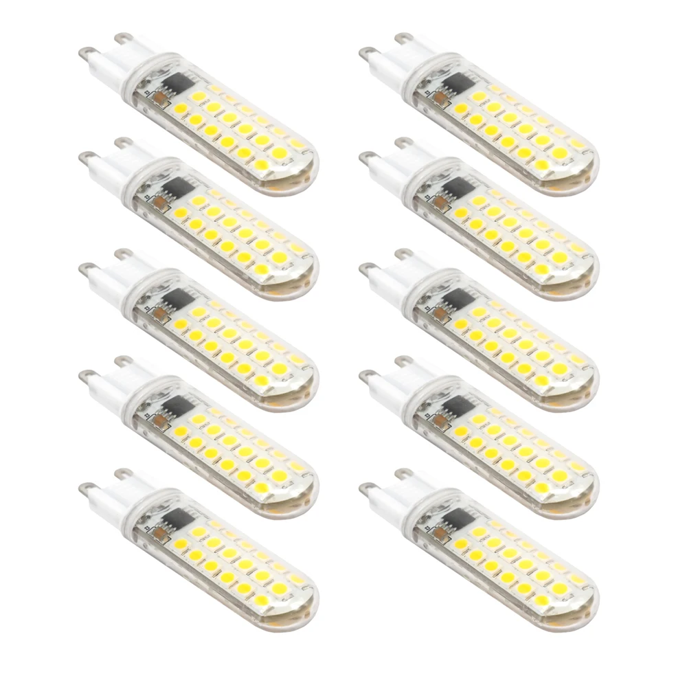 10pc PC cover G9 SMD2835 LED Lamp Light AC220V 3W ...