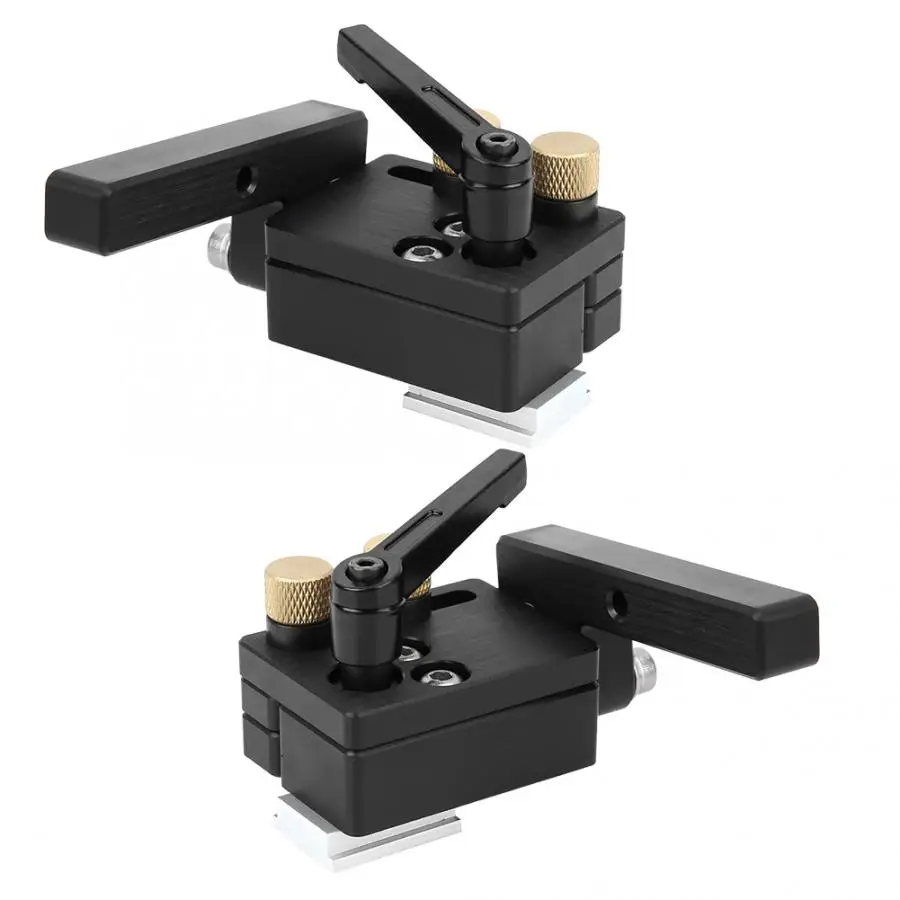 

Aluminum Alloy T-Track Wood Work Chute Limiter Miter Track Stop Tool for Woodworking