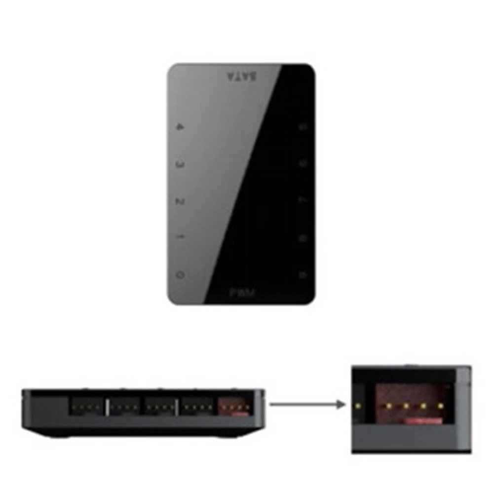 PC 10 منافذ 4Pin 12 V PWM التبريد مروحة Hub الفاصل كابل موائم مصدر تيار