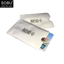 5 шт. Анти Rfid Блокировка Reader замок банковской карты держатель Id банковская карта защиты Rfid металлический держатель кредитной карты алюминий H042