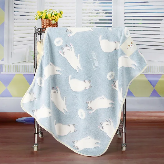 100x150cm coral flannel fleece baby blanket throw baby swaddle wrap fleece baby sheets