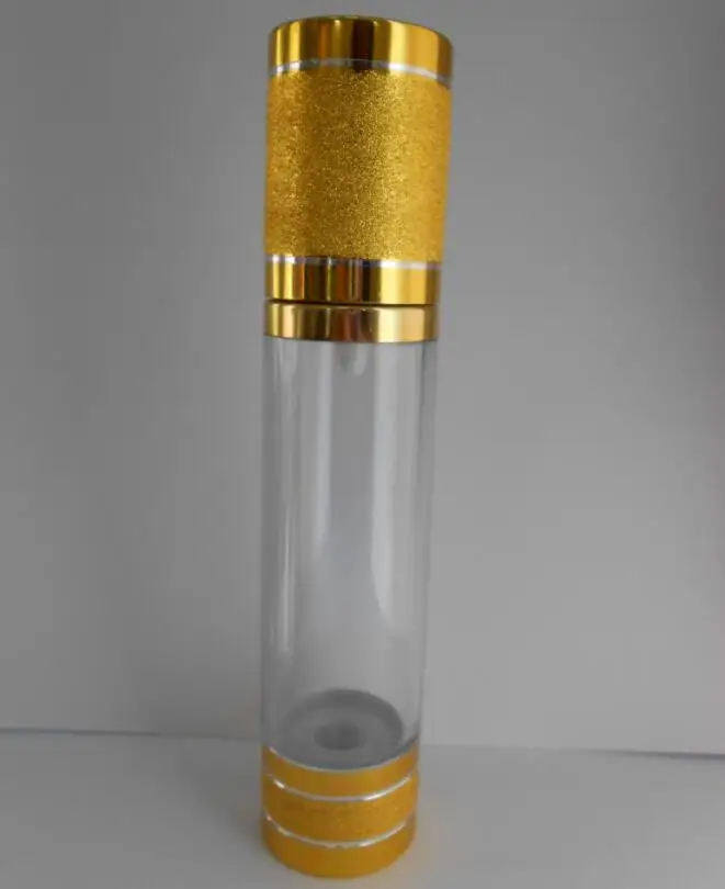 100 шт./лот Высокое качество 100 мл безвоздушного бутылки пластиковые бутылки лосьон с безвоздушный насос для косметической упаковки