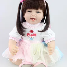 55 см, Новорожденный ребенок, Мягкий силикон, кукла-Реборн, девочка, игрушка 2", высокое качество, девочка, подарок, игрушка, одежда, модель