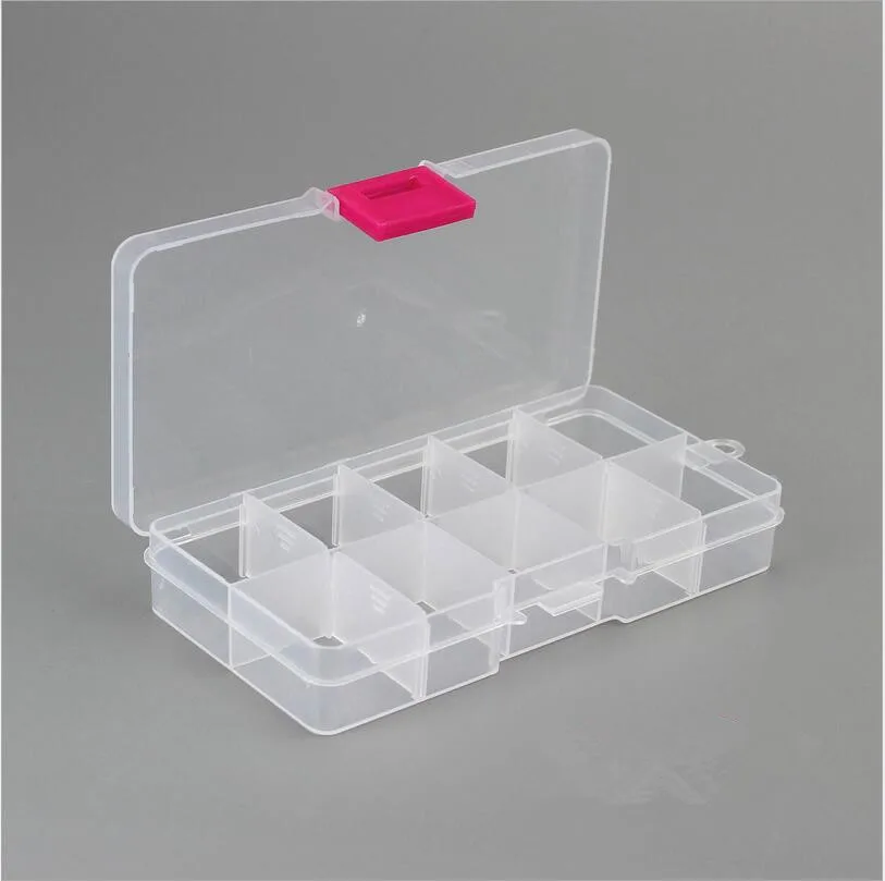 10 Slots ( Adjustable) Plastic Jewelry Box Storage Case Craft Jewelry Organizer Beads Diy Jewelry Making joyero organizador Z28 10 Slots ( Adjustable) Plastic Jewelry Box Storage Case Craft Jewelry Organizer Beads Diy Jewelry Making joyero organizador Z28