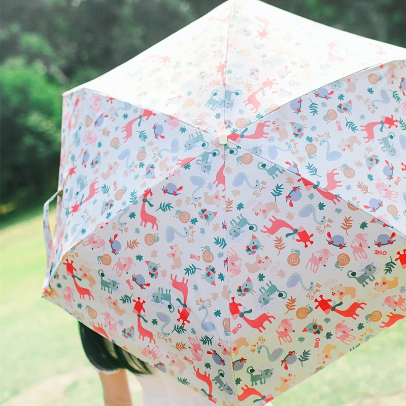 Umbrella Woman Mini Pockets Small Folding Kid Dolls Print Men Sun Rain Gear Parasol Umbrellas Bags For Women|umbrella bag|umbrella smallmini pocket