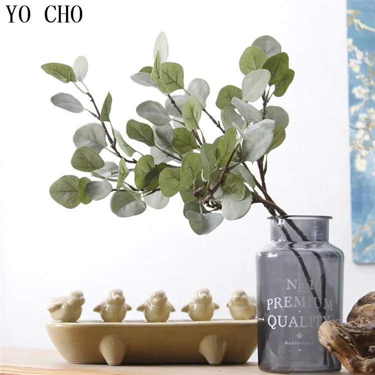 Simulation plant Herba Lysimachia straw pulp, eucalyptus leaf wedding decoration, landscaping, shooting flowers